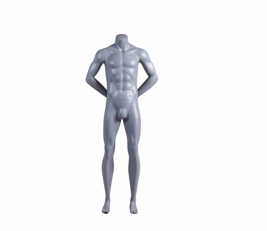 유리 섬유 전신 남자 손 스포츠웨어 디스플레이에 대 한 뒤 머리 없는 근육 스포츠 남성 마네킹