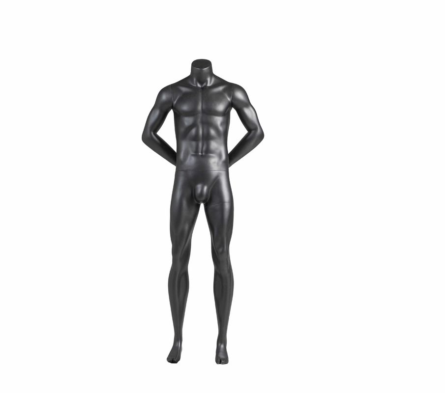 유리 섬유 전신 남자 손 스포츠웨어 디스플레이에 대 한 뒤 머리 없는 근육 스포츠 남성 마네킹