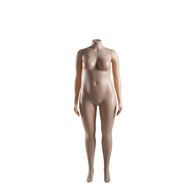 머리가 없는 뚱뚱한 여자 몸 전체 인형 피부 색상 자연 곡선